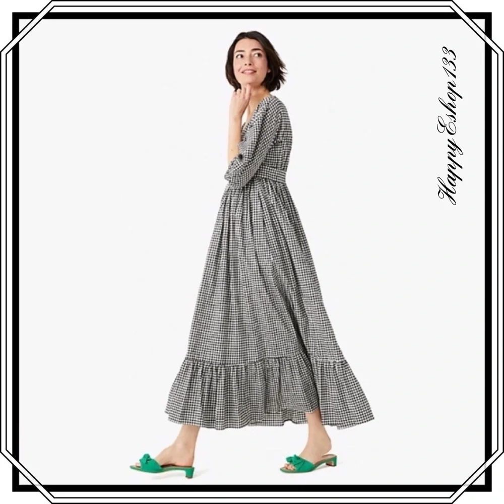 ♠️💃 kate spade NY Women’s Mini Gingham Bodega Mini Dress, - Picture 10 of 10